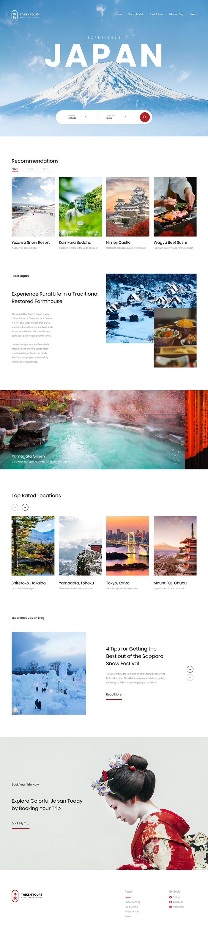 Experience Japan Website